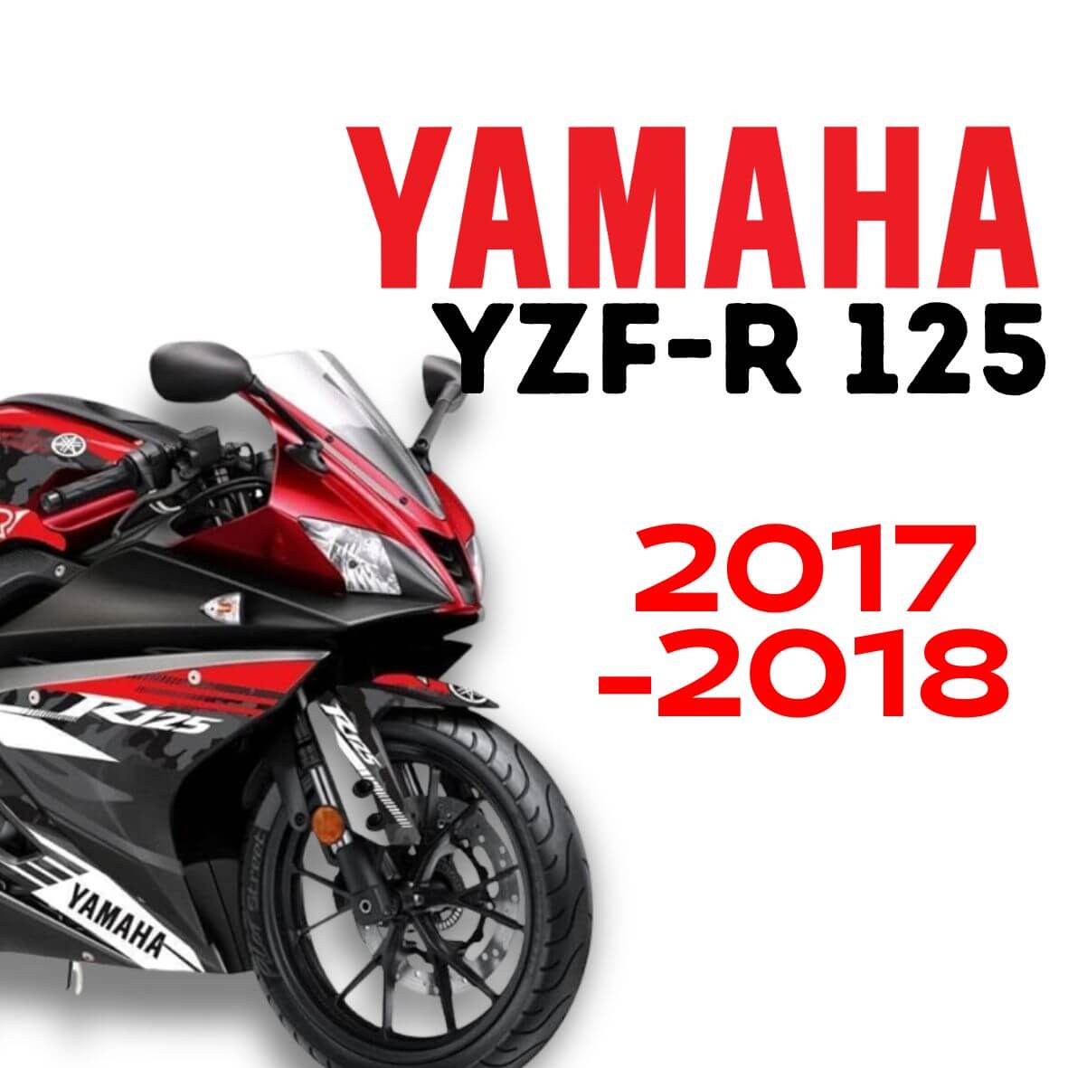 Yamaha YZF-R 125 2008 tot 2013 tuning en vervangingsonderdelen