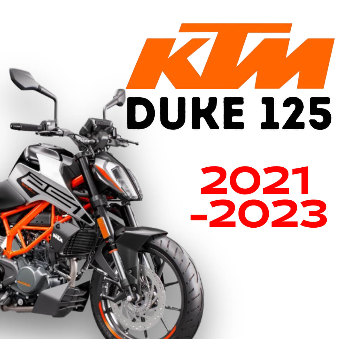 KTM Duke 125 2021 tot 2023 tuning en vervangingsonderdelen