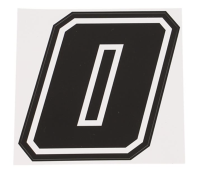 Sticker met startnummer