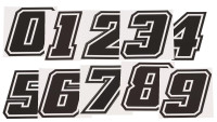 Sticker met startnummer