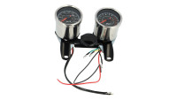 Analoge toerenteller & snelheidsmeter Motoflow RETRO