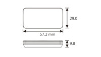 Temperatuurmeter & voltmeter KOSO Slim Style New Generation