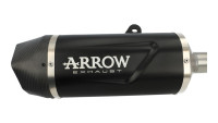 Slip-On Endschalld&auml;mpfer Arrow Indy Race Black Line