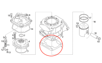 Zylinderfußdichtung Piaggio OEM, Rotax 122/123, 0,3mm Zylinderfußdichtung Piaggio OEM, Rotax 122/123, 0,3mm