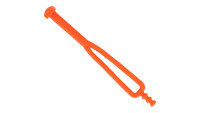 Rubber voor zijstandaard, oranje