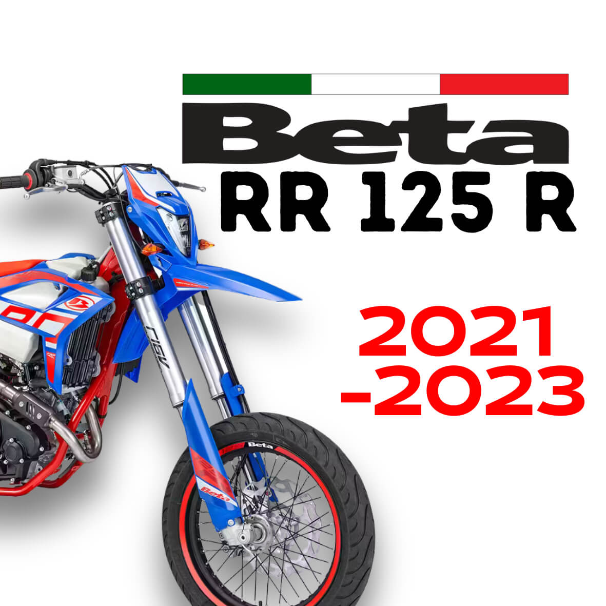 Beta RR 125 4T 2021 tot 2023 tuning en vervangingsonderdelen