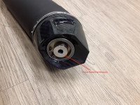 Radical Racing GP Carbon Force Black Line opsteek-uitlaatdemper